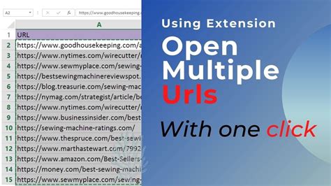 how to open multiple urls at once.